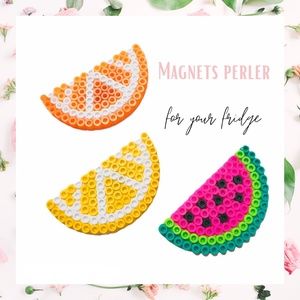 Magnets perler frutales set